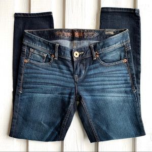 Express Cropped Low Rise Jeans